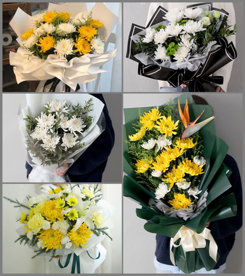 安徽蚌埠市蚌山区雪华乡烟墩村白事花束代送